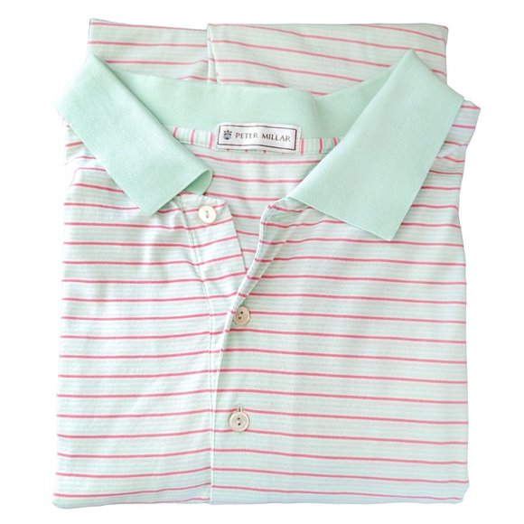 Peter Millar Other - Peter Millar Striped Cotton Golf Polo | XXL